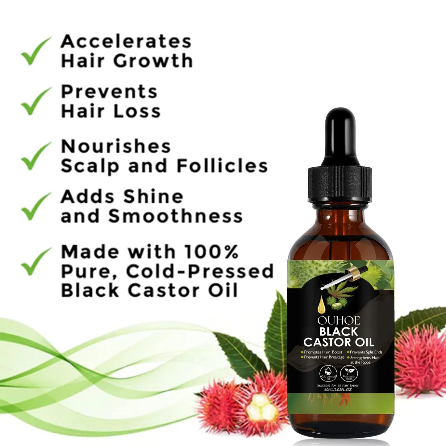Midnight Black Castor Hair Serum