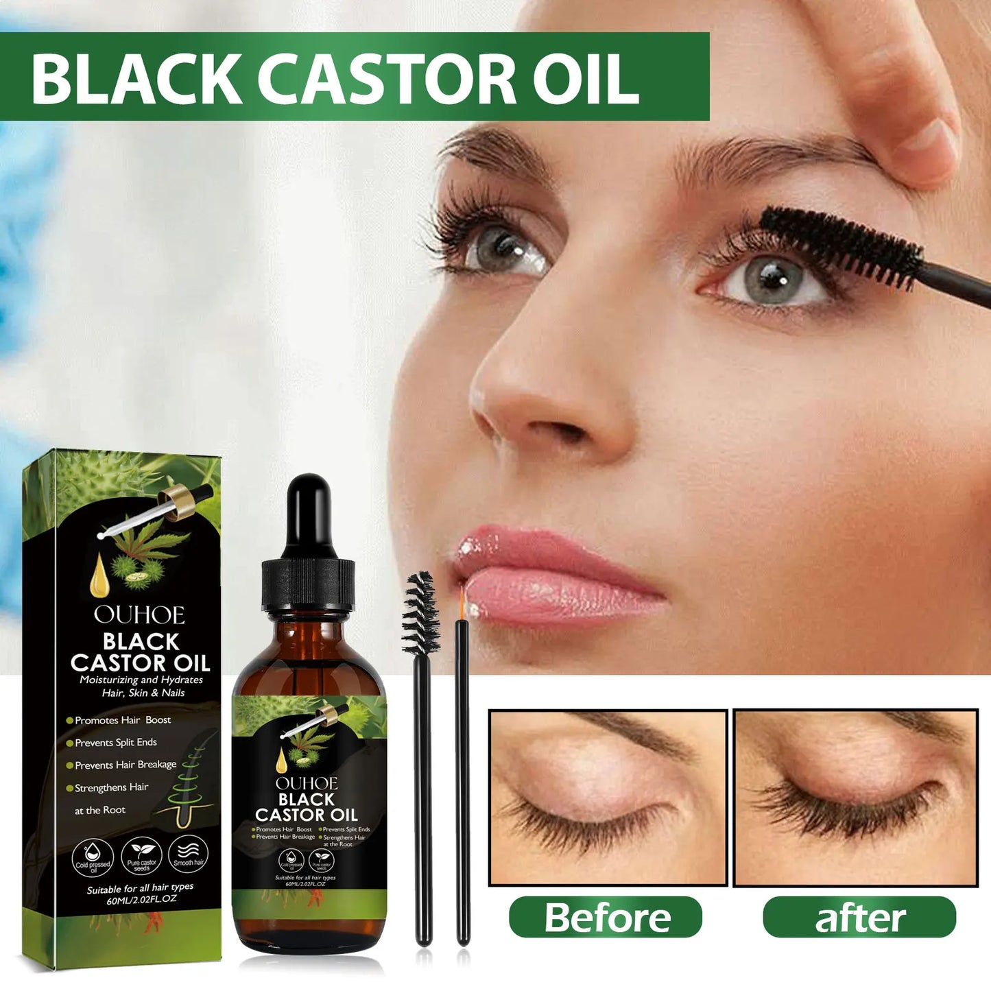 Midnight Black Castor Hair Serum